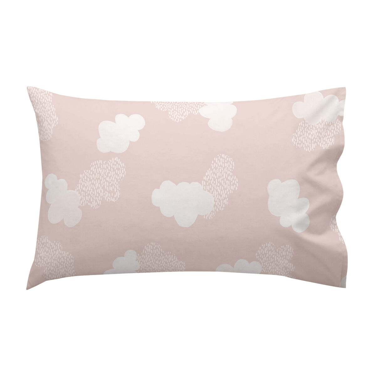 Cot Bedding Set HappyFriday Basic Kids Clouds Pink